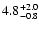 $\rm 4.8^{+ 2.0}_{-0.8}$