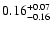 $\rm0.16^{+0.07}_{-0.16}$