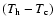 $(T_{\rm h}-T_{\rm c})$