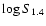 $\log S_{1.4}$