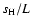 $s_{\rm H}/L$