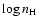 $\log n_{\rm H}$