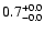 $\rm0.7^{+ 0.0}_{-0.0}$