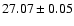 $27.07\pm 0.05$