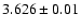 $3.626\pm 0.01$
