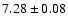 $7.28\pm0.08$