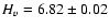 $H_{v}=6.82\pm0.02$