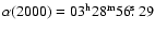 $\alpha(2000)=03^{\rm h}28^{\rm m}56\hbox{$.\!\!^{\rm s}$ }29$