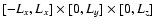 $[-L_x,L_x]\times[0,L_y]\times[0,L_z]$
