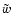 \ensuremath{\tilde{w}}