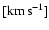 $[\!\ensuremath{\,\mbox{km}\,\mbox{s}^{-1}} ]$