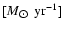 $[M_{\hbox{$\odot$ }}\,\mbox{yr}^{-1}]$