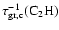 $\tau_{{\rm gr,c}}^{-1}(\mbox{C}_2\mbox{H})$