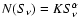 $N(S_{\nu}) = KS^{\alpha}_{\nu}$