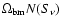 $\Omega_{\rm bm}N(S_{\nu})$
