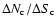 $\Delta N_{\rm c}/\Delta S_{\rm c}$