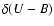 $\delta (U-B)$