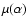 $\mu(\alpha)$