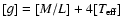 $[g] = [{M/L}]+4[T_{\rm eff}]$
