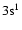 $\rm 3s^1$