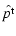 $\displaystyle \hat{p^{\rm t}}$