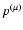 $p^{(\mu)}$