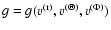$g=g(v^{\rm (r)},v^{\rm (\Theta)},v^{\rm (\Phi)})$