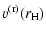 $\displaystyle v^{\rm (r)}(r_{\rm H})$