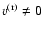 $v^{\rm (r)}\not=0$