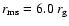 $r_{\rm ms}=6.0 \ r_{\rm g}$