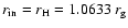$r_{\rm in}=r_{\rm H}=1.0633 \ r_{\rm g}$