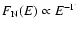 $F_{\rm N}(E)\propto E^{-\Gamma}$