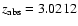 $z_{\rm abs}= 3.0212$