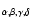 $_{\alpha, \beta, \gamma, \delta}$