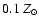 $0.1\ Z_\odot$