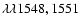 $\lambda\lambda1548,1551$