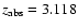 $z_{\rm abs}= 3.118$