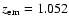 $z_{\rm em}=1.052$