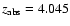 $z_{\rm abs}= 4.045$