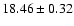 $18.46\pm0.32$
