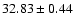 $32.83\pm0.44$