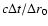 $c\Delta t/\Delta r_0$