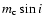 $m_{\rm c}\sin i$
