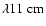 $\lambda11~{\rm cm}$