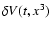 ${\delta V}(t,x^3)$