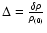 ${\Delta}= {\delta\rho\over \rho{_{(0)}}}$