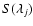 $S(\lambda_j)$