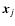 $\vec{x}_j$
