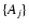 $\{A_j\}$