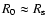 $R_0 \approx R_{\rm s}$